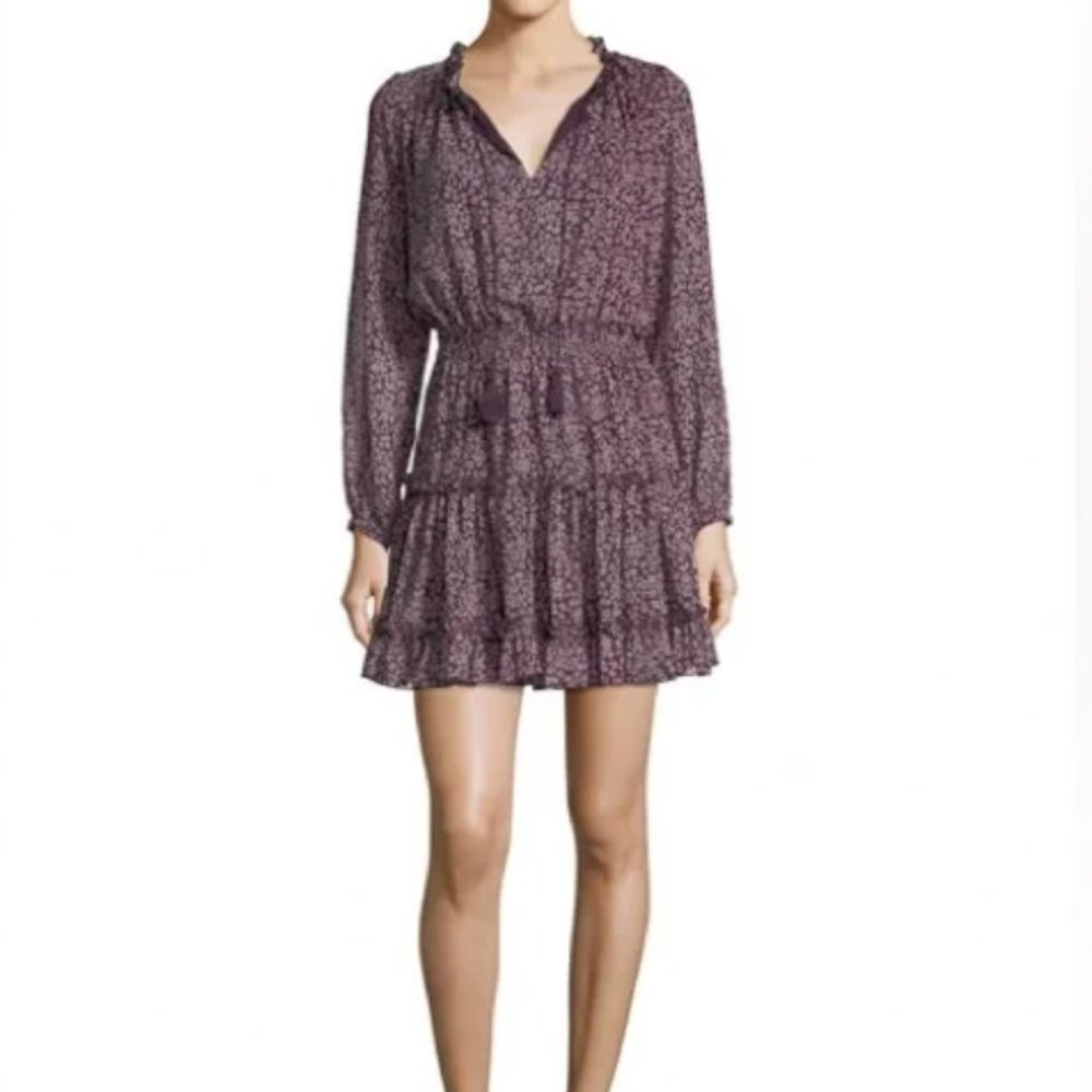 Rebecca Minkoff Purple Cheetah Print Dress